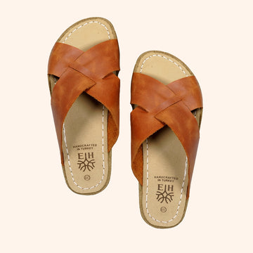 Erdungs- und Barfuß-Sandalen für Damen mit Kreuzriemen