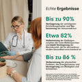 Infografik, die Forschungsergebnisse über die Gesundheitsvorteile der Erdung zusammenfasst, einschließlich Studien zur Reduzierung von Entzündungen, Verbesserung der Herz-Kreislauf-Gesundheit und Steigerung der physischen Funktion bei Therapeuten, wie in öffentlich zugänglichen Studien berichtet